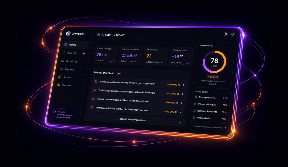 ClientDeck AI audit overview in the app